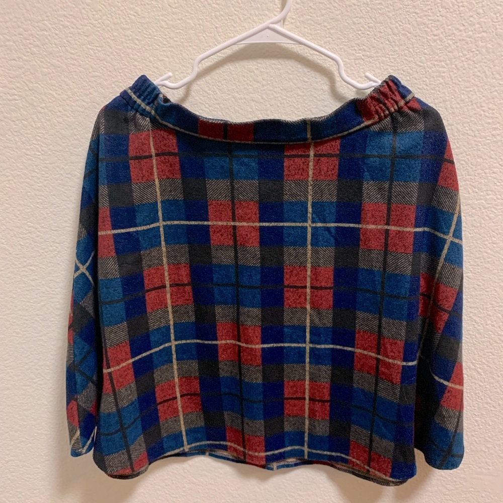 Check warm winter skirt